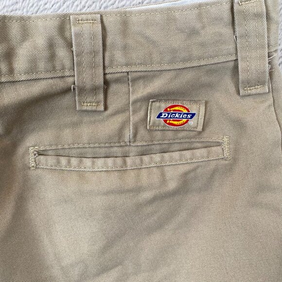 Dickies Mens Work Pants 34 Tan Blend Cotton/Polyester - Picture 10 of 13